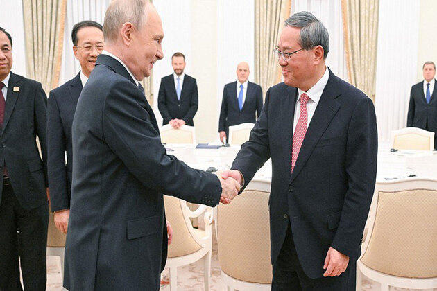 Putin says Russia-China ties are "experiencing best period in their history" during meeting with Li Qiang