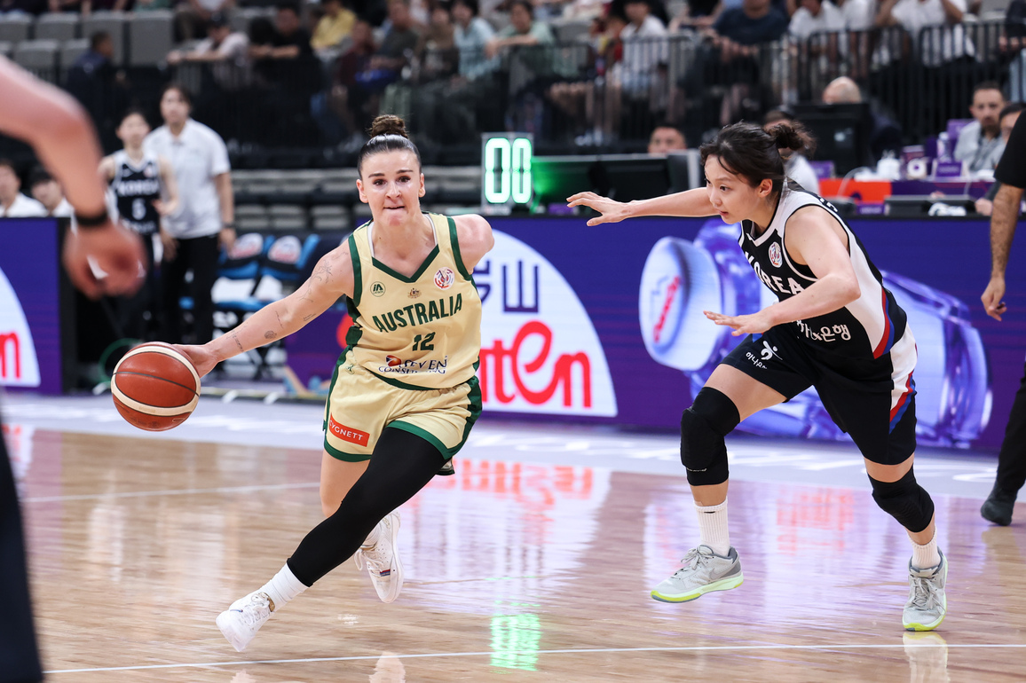 (SP)CHINA-SHENZHEN-BASKETBALL-FIBA WOMEN'S ASIA CUP-AUSTRALIA VS SOUTH KOREA(CN)