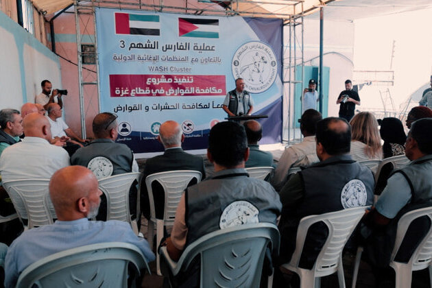 UAE's Operation Chivalrous Knight 3, in cooperation with UN, launches pest control, public health project in Gaza