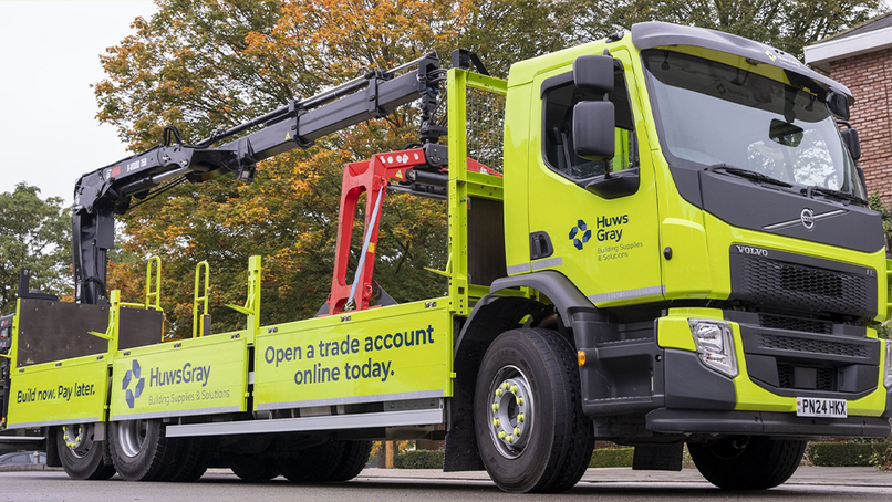 Huws Gray's first re-branded lorry hits the road