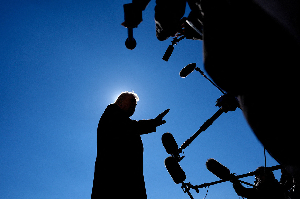 "Tremendous power has arrived," Trump says on Iran, will "settle it once and for all"