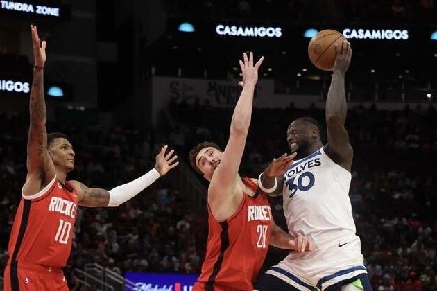 Kevin Durant's 39-point effort powers Rockets past Wolves