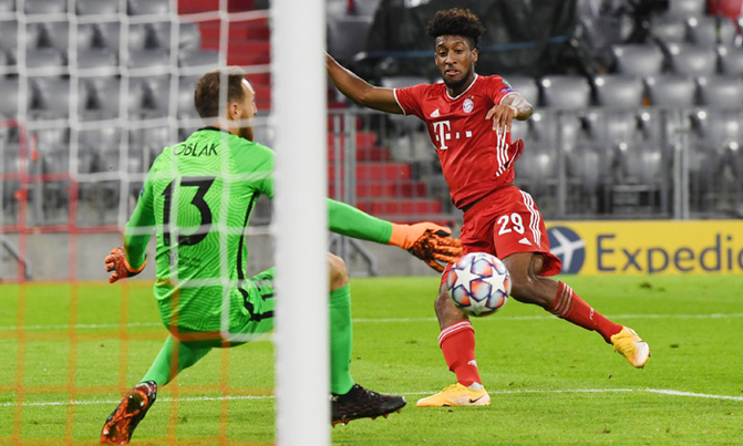 Coman strikes again as Bayern open title defence by routing Atletico Coman strikes again as Bayern open title defence by routing Atletico