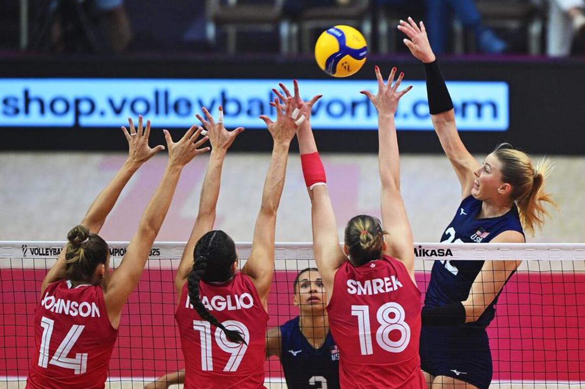U.S. sweeps Canada to reach Women's Volleyball World Championship quarters
