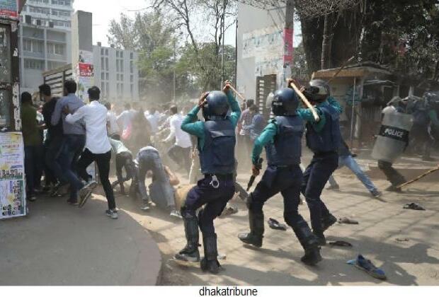 BNP leaders and activists detained after attacking police in Dhaka