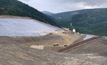 First ore is stacked on a leach pad at Victoria Gold's Eagle mine, in Canada's Yukon Territory