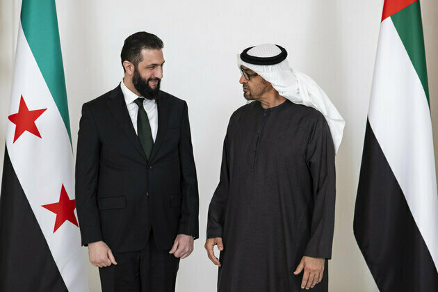 UAE President affirms support for Syria's aspirations for stability, development during meeting with President Ahmad Al-Sharaa