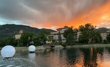 Even the sky turned copper-coloured during the Gold Forum Americas