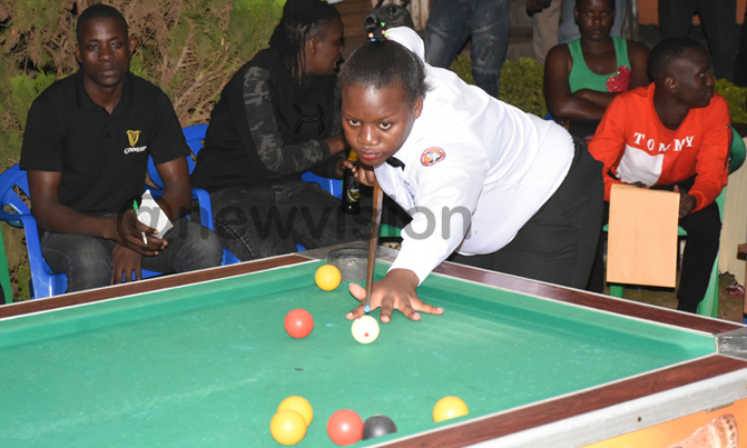 Namuyanja motivated to become first female pool open champion Namuyanja motivated to become first female pool open champion