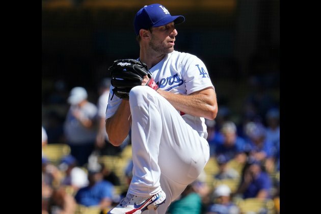 Max Scherzer's historic day helps Dodgers blank Padres