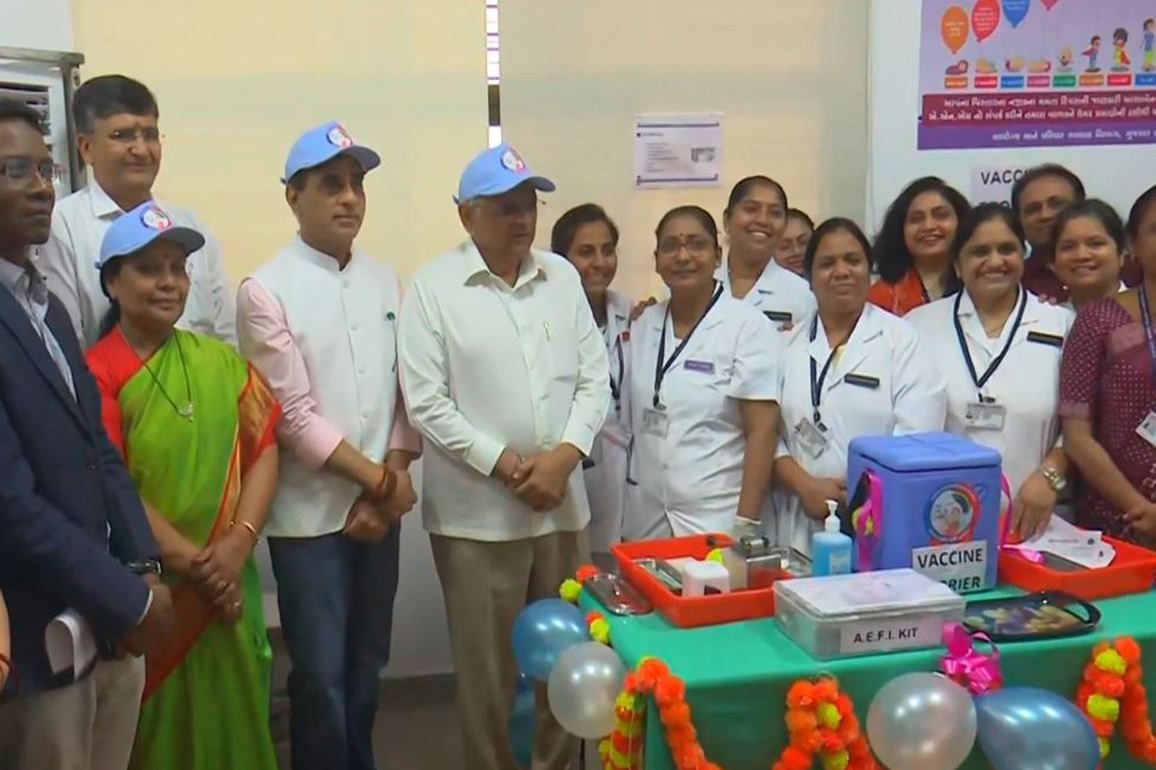 Gujarat CM launches statewide free HPV vaccination mega campaign from Sola Civil Hospital, Ahmedabad