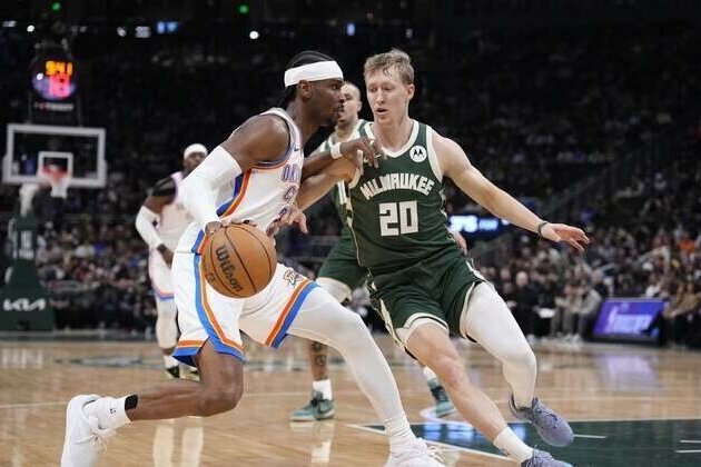 Shai Gilgeous-Alexander scores 40 as Thunder pound Bucks