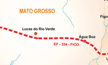  Traçado da Ferrovia de Integração Centro-Oeste (Fico)/Divulgação