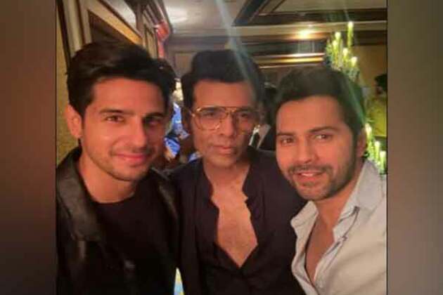 Karan Johar drops pic with his 'Student of the Year' stars Varun Dhawan, Sidharth Malhotra