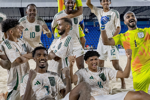 (SP)CHINA-HAINAN-SANYA-ASIAN BEACH GAMES-BEACH SOCCER-MEN'S PRELIMINARY ROUND-SAUDI ARABIA VS THAILAND(CN)