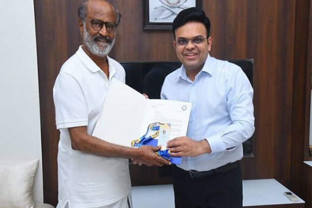 "Phenomenon Beyond Cinema": Jay Shah presents World Cup golden ticket to megastar Rajinikanth