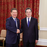 RUSSIA-ST. PETERSBURG-CHINA-DING XUEXIANG-GAZPROM CEO-MEETING