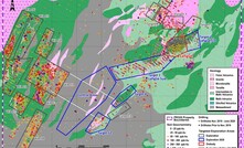Map of Endeavour Mining's Fetekro gold project with exploration targets located in located in north-central Ivory Coast