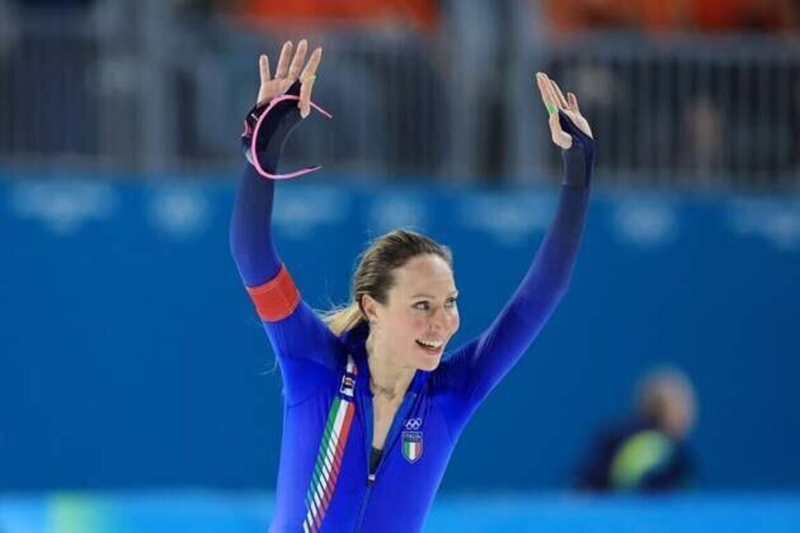 Speed skater Francesca Lollobrigida wins Italy's first gold of home Games