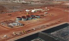 An aerial view of progress at the KOTH processing plant.