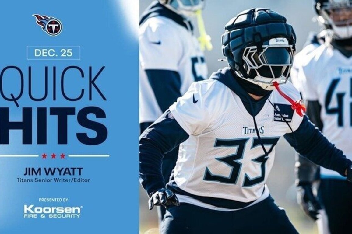 Quick Hits on the Titans on Christmas Day