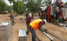 Cardinal geotechnicians marking core