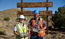 Andreas Steckenborn, COO, and Kelly Malcolm, CEO, at Borealis mine site.