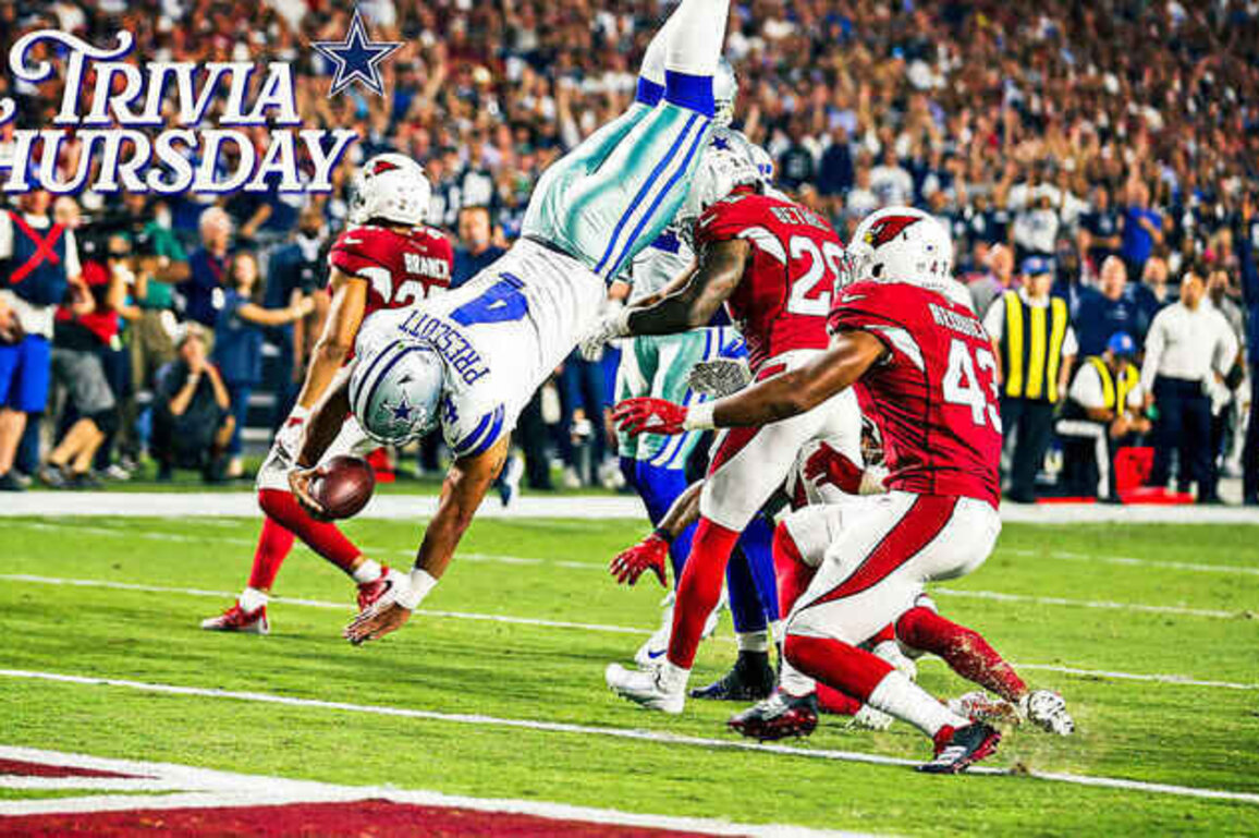 Trivia Thursday: Which Cowboys QB has most rushing TDs