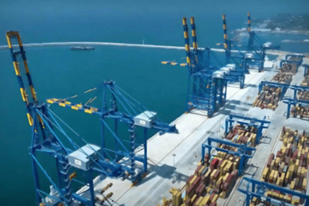 Modi launches India's first transshipment port