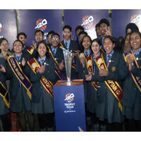 ICC T20 World Cup Trophy Tour reaches pacer Harshit Rana's alma mater