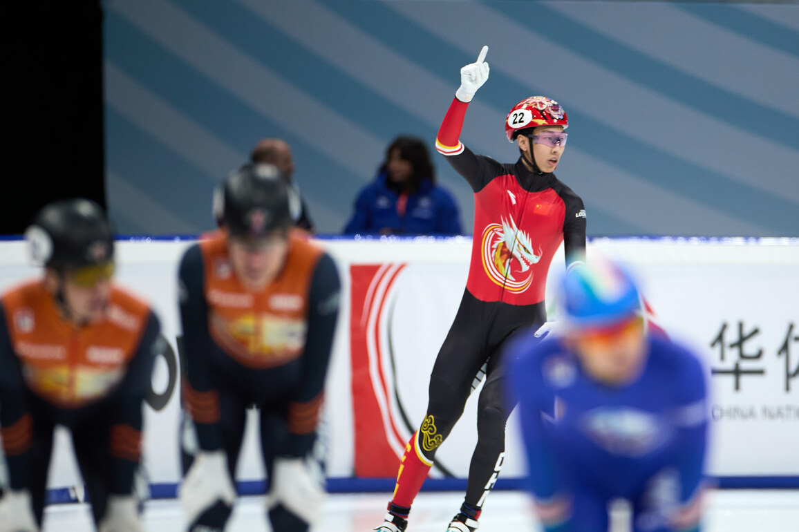 (SP)ITALY-MILAN-SHORT TRACK SPEED SKATING-ISU WORLD TOUR-MEN'S 500M