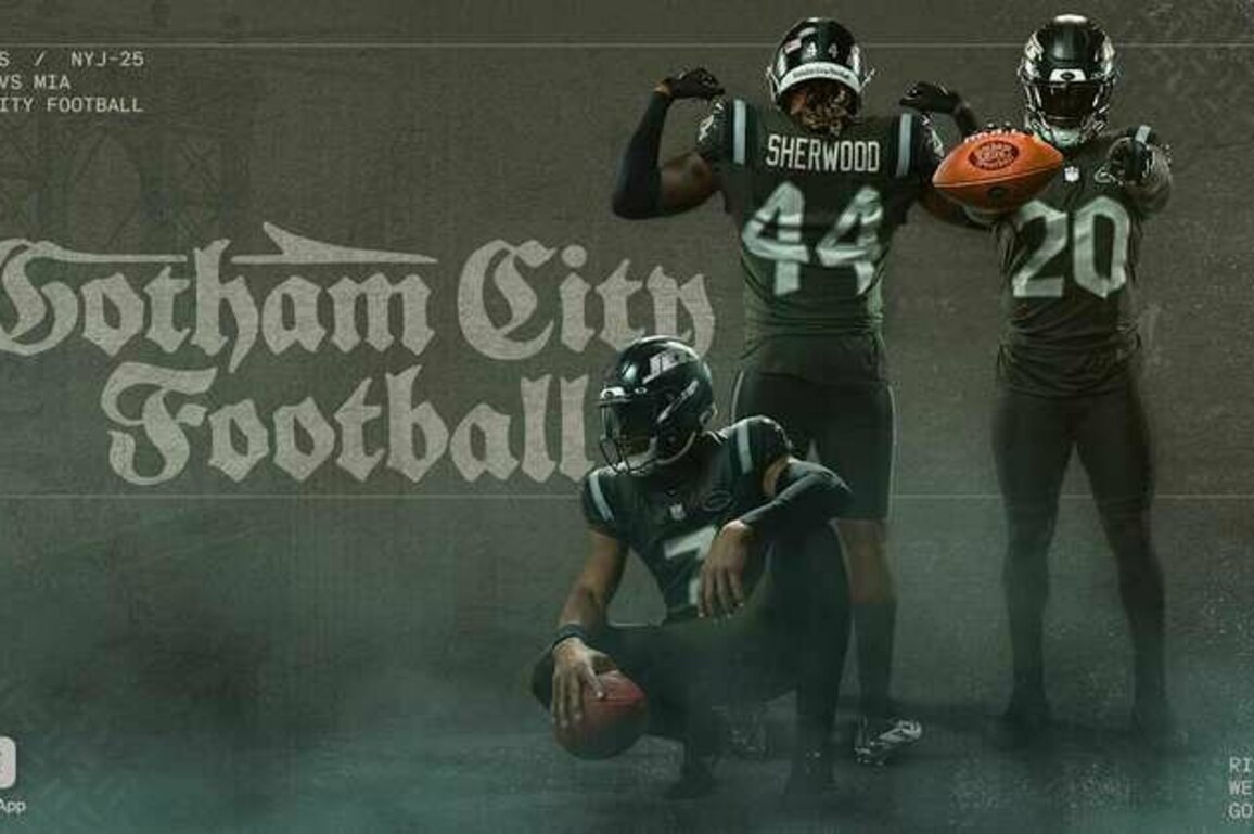 Jets Unveil 'Gotham City Football' Uniform