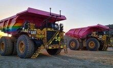  Autonomous haul trucks at Newmont's Boddington mine in Australia