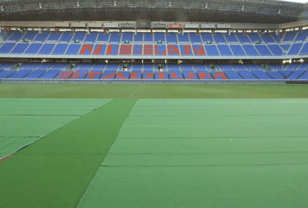 Nissan Stadium in Yokohama attracts visitors