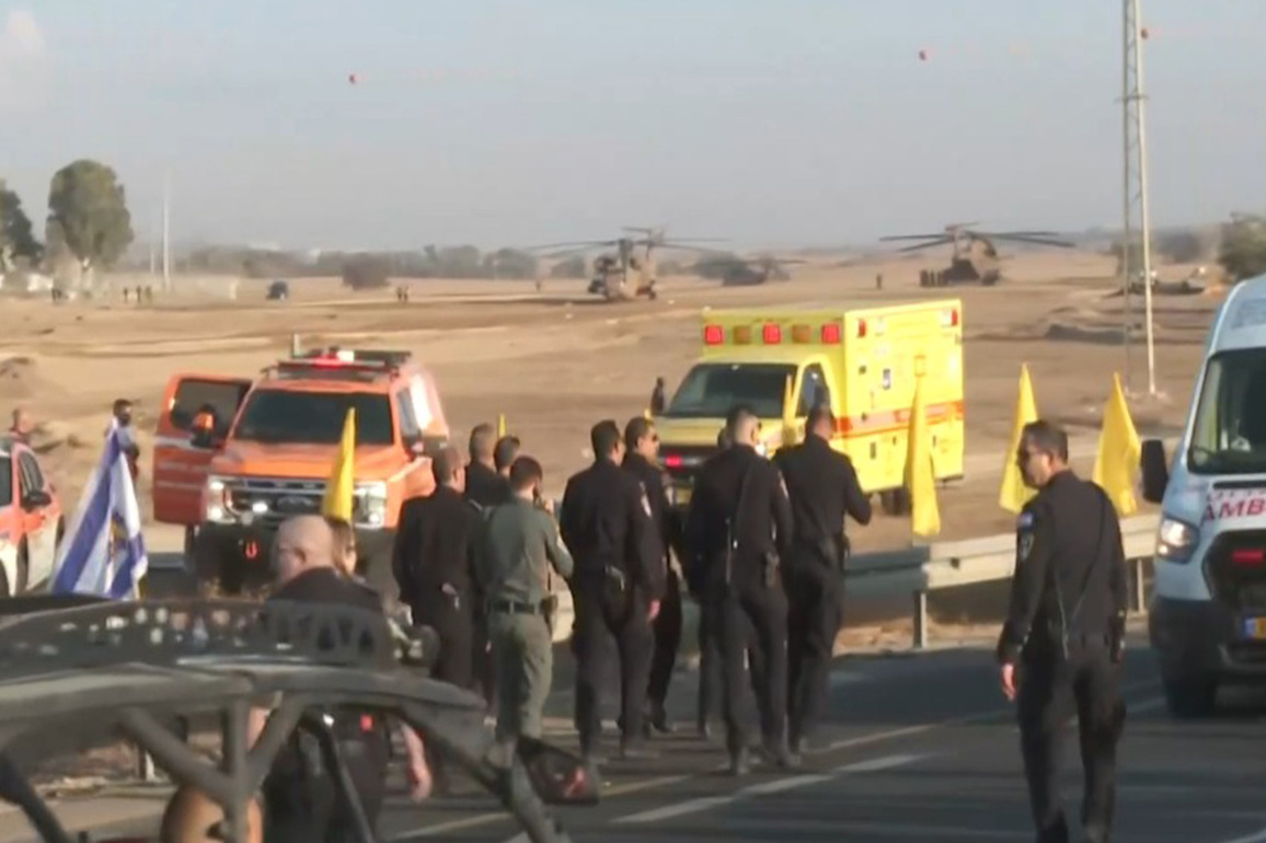 First seven hostages from Gaza handed over to Israeli forces, reports Israeli media