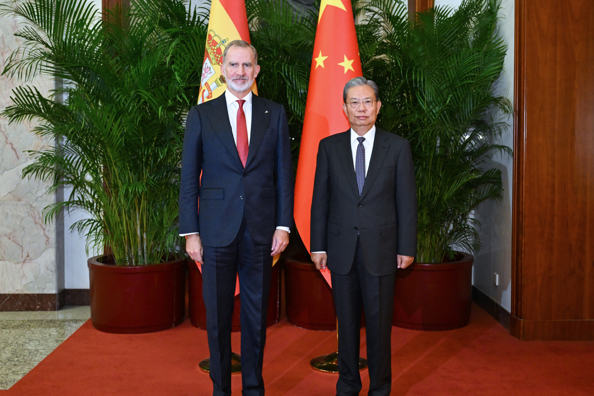 CHINA-BEIJING-ZHAO LEJI-SPANISH KING-MEETING (CN)