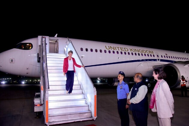 British Foreign Secretary Yvette Cooper arrives in New Delhi; to review Vision 2035, push forward FTA