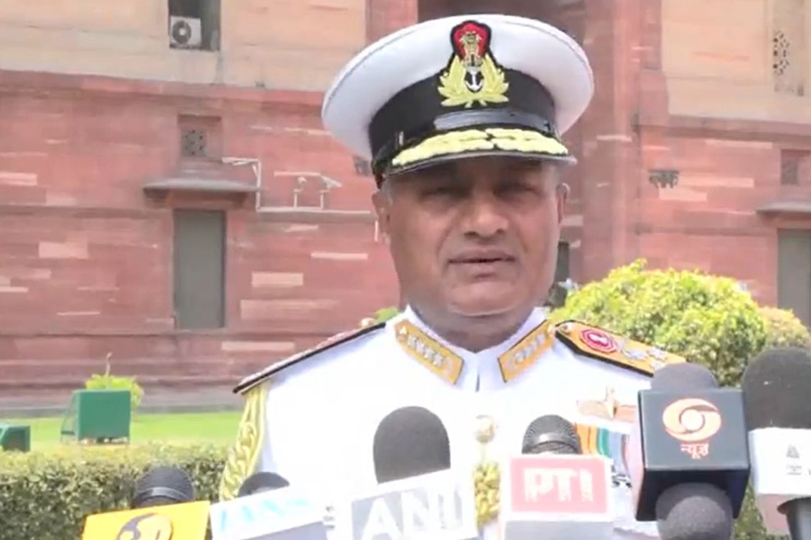Admiral Krishna Swaminathan assumes command as 27th Chief of Naval Staff