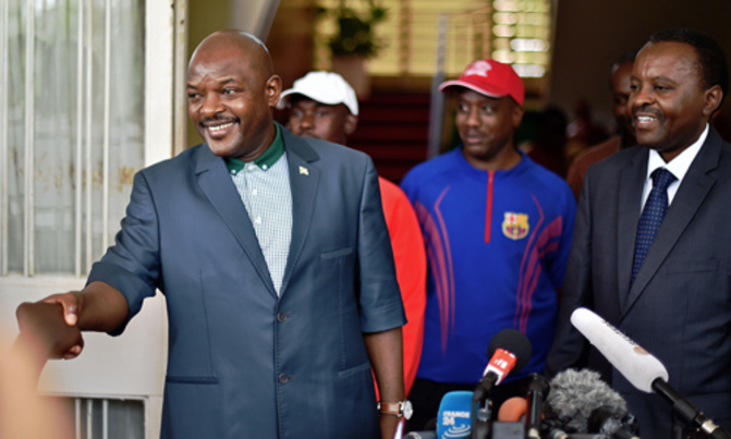 Nkurunziza makes first appearance since coup bid Nkurunziza makes first appearance since coup bid