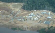 Looking down on the plant at the low cost Aurora gold mine in Guyana