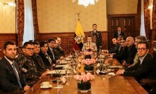 Ecuador's president Daniel Naboa with the COSEPE state security council