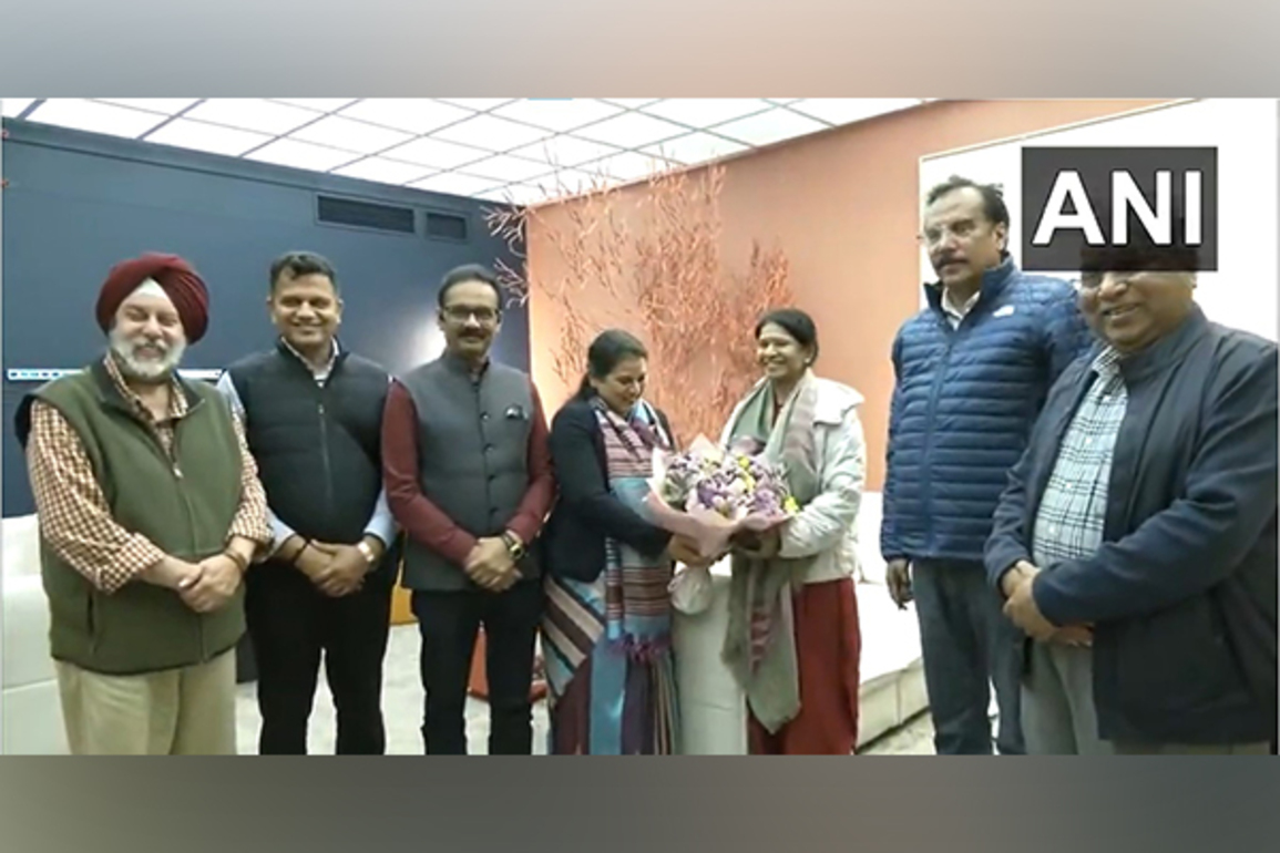 Kanimozhi led multi-party delegation arrives in Latvia's capital Riga
