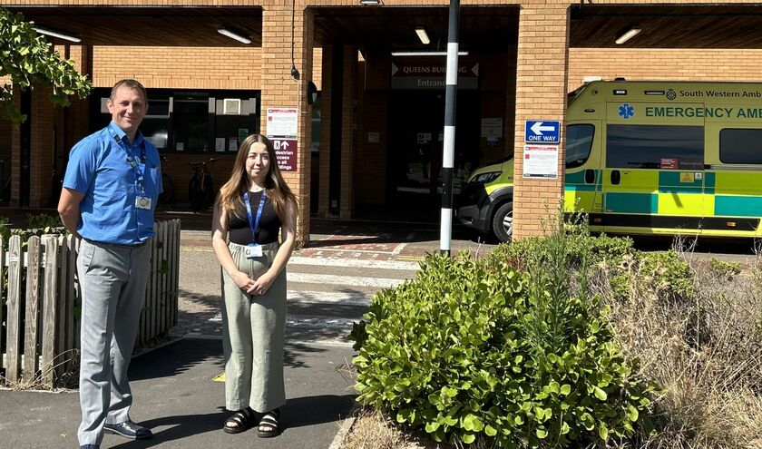 Pictured (left to right): Neil Thomas – high intensity use service manager, Katie Hurford – high intensity use service support manager (c) Somerset NHS Foundation Trust 