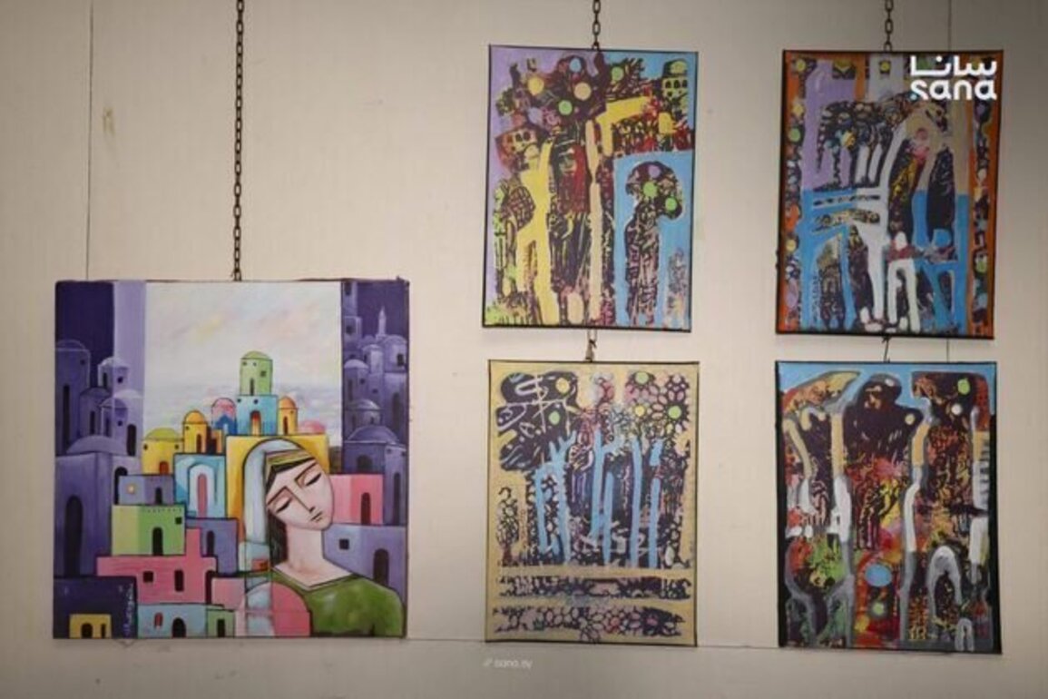 Small Canvas Art Exhibition in Damascus, a space for ideas
