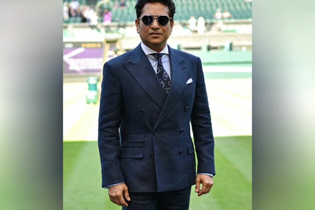 Sachin Tendulkar marks his presence at centre court during Wimbledon 2025 men singles semi-final
