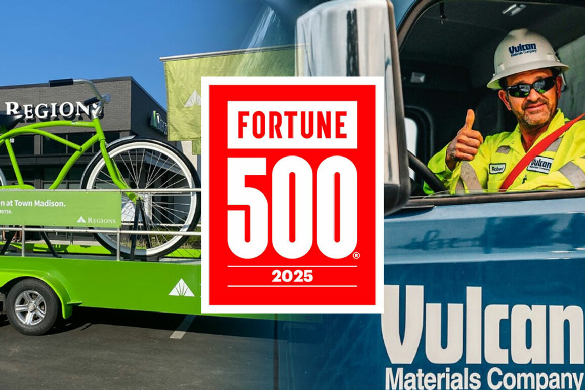 Regions, Vulcan Materials represent Alabama on 2025 Fortune 500 list