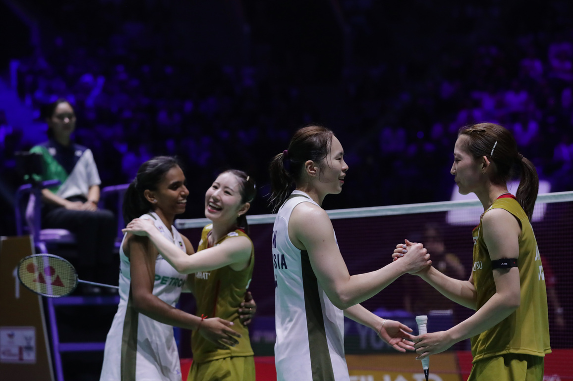 (SP)FRANCE-PARIS-BADMINTON-WORLD CHAMPIONSHIPS-WOMEN'S DOUBLES-SEMIFINALS