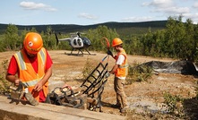  Hauling drill platforms via helicopter at International Tower Hill Mines’ Livengood gold project in Alaska