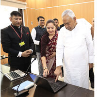 Bihar: Rajya Sabha MP Nitish Kumar fills out self-enumeration form
