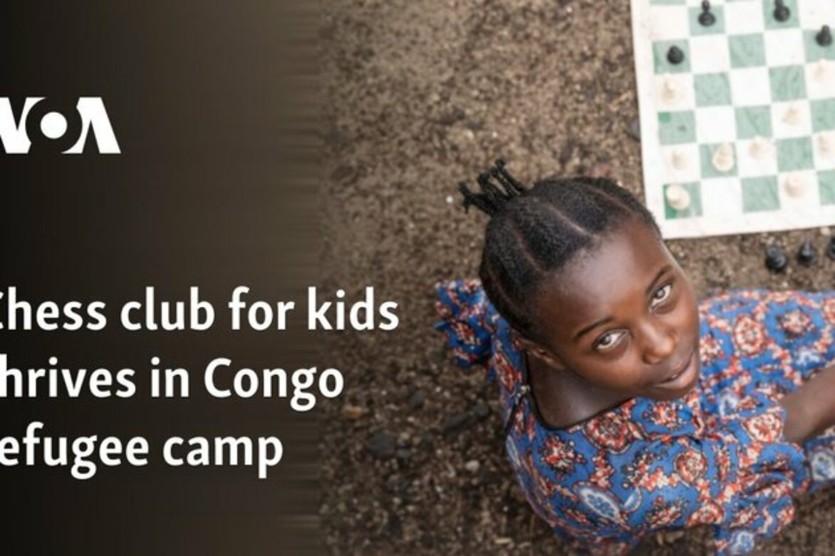 Chess club for kids thrives in Congo refugee camp
